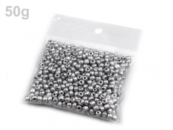 Rokajl 6/0 - 4 mm metalický, neprůhledný