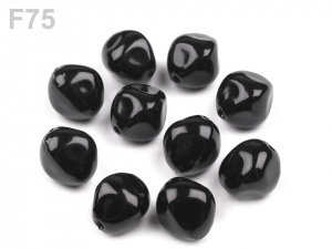 Plastové voskové korálky / perly Glance nugeta 10x12 mm