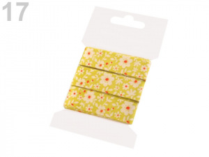 Bavlněná stuha šíře 16 mm s potiskem