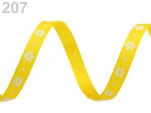 Taftová stuha s květy šíře 9 mm