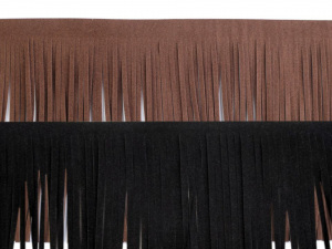 Třásně z eko kůže šíře 15 cm