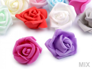 Dekorační pěnová růže Ø3-4 cm