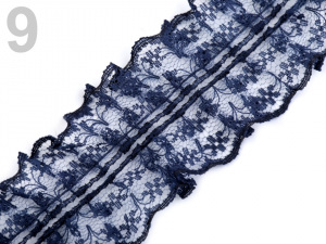 Silonová krajka šíře 45 mm s volánky