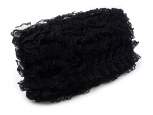 Silonová krajka šíře 45 mm s volánky