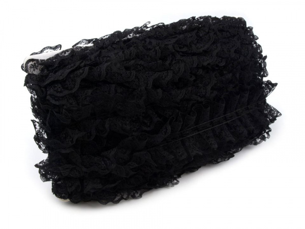 Silonová krajka šíře 45 mm s volánky