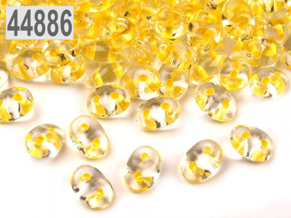 Dvoudírkový rokajl Matubo SuperDuo s průtahem 2,5x5 mm