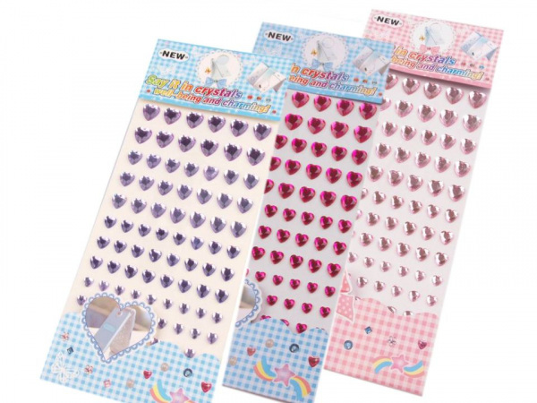 Samolepicí srdce Ø6-12 mm