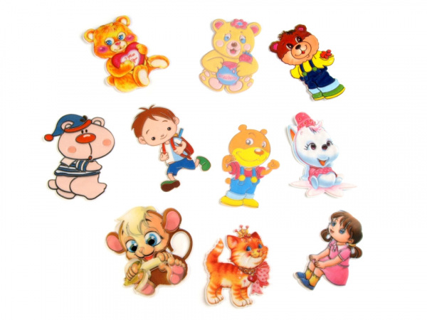 Nažehlovačka postavičky dětí, zvířátek