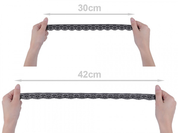 Elastická krajka šíře 25 mm