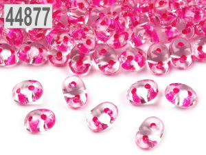 Dvoudírkový rokajl Matubo SuperDuo s průtahem 2,5x5 mm