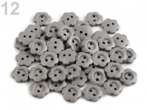 Dřevěný dekorační knoflík květ