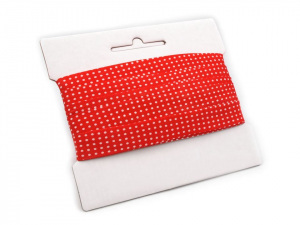 Šikmý proužek polyesterový šíře 20 mm s puntíky