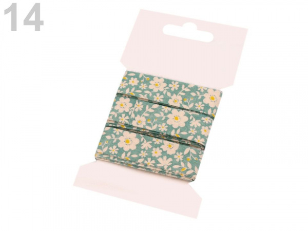 Bavlněná stuha šíře 16 mm s potiskem