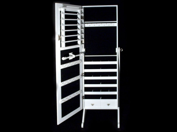 Skříňka na šperky se zrcadlem