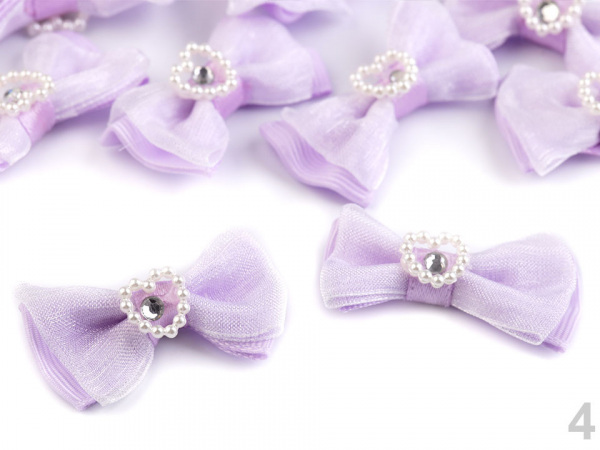 Mašle 25x38 mm se srdcem