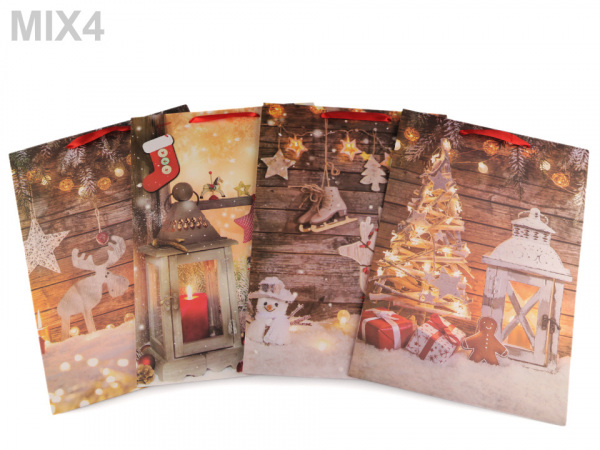 Dárková taška vánoční, velká velikost