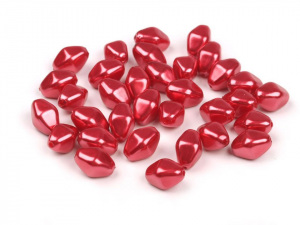 Plastové voskové korálky / perly Glance lucerna 8x12 mm