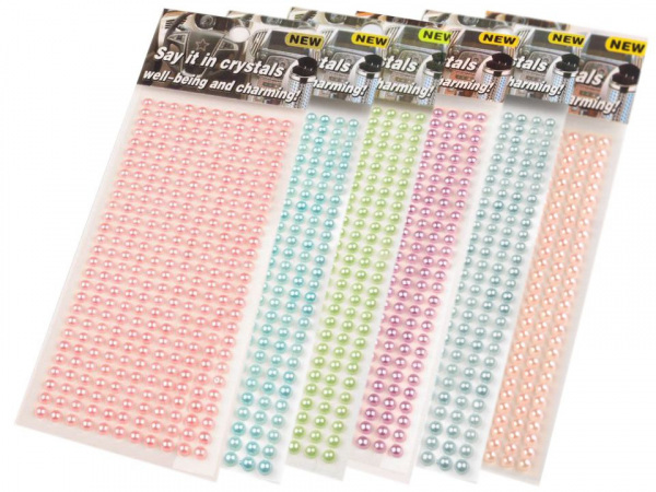 Samolepicí perly na lepicím proužku Ø4 mm