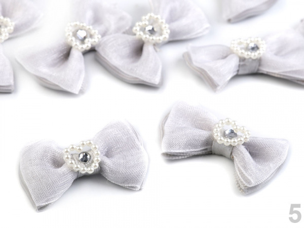 Mašle 25x38 mm se srdcem