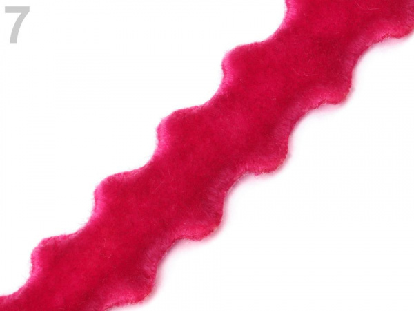 Sametová stuha šíře 12 mm vlnka