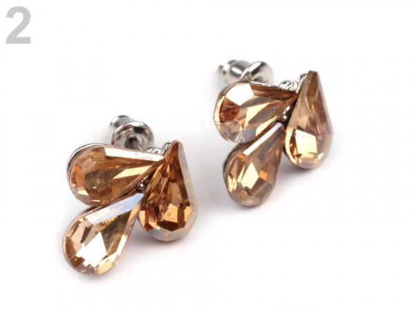 Náušnice s broušenými kamínky