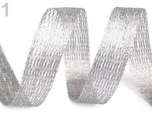 Tvarovací síťka / stuha s lurexem a drátem