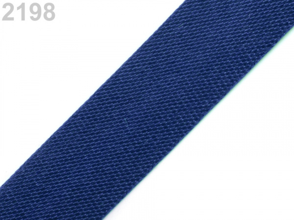 Šikmý proužek saténový šíře 15 mm zažehlený