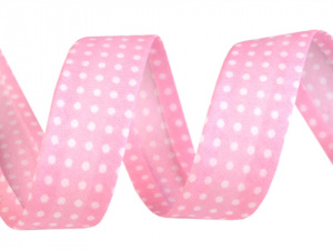 Šikmý proužek polyesterový šíře 20 mm s puntíky