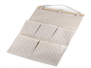 Lněný kapsář dvoupatrový