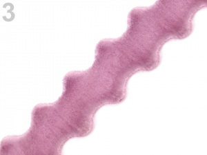 Sametová stuha šíře 12 mm vlnka