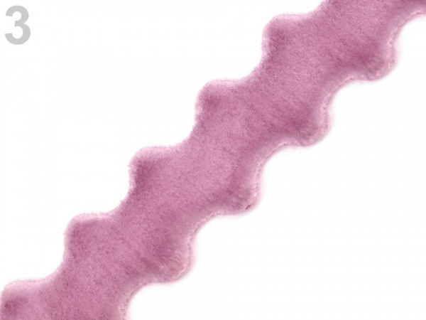 Sametová stuha šíře 12 mm vlnka