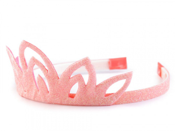 Karnevalová čelenka - korunka s glitry v krabičce