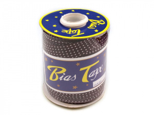 Šikmý proužek polyesterový šíře 20 mm s puntíky