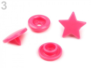 Plastové patentky velikost 20" hvězda