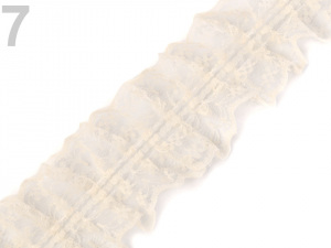 Silonová krajka šíře 45 mm s volánky