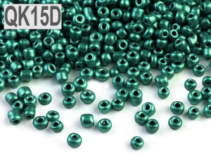 Rokajl 12/0 - 2 mm metalický, neprůhledný