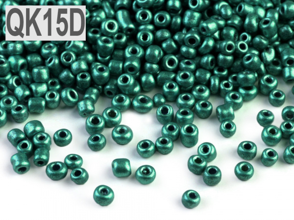 Rokajl 12/0 - 2 mm metalický, neprůhledný