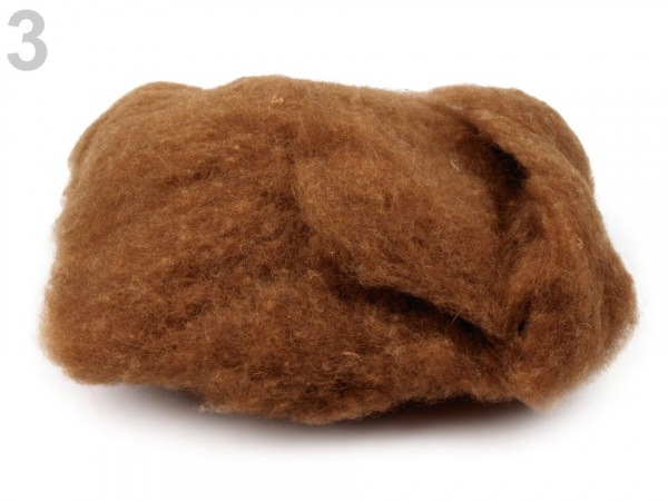 Přírodní ovčí rouno 20 g mykané
