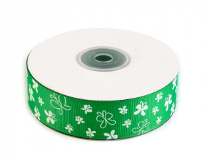 Rypsová stuha s motýly šíře 26 mm