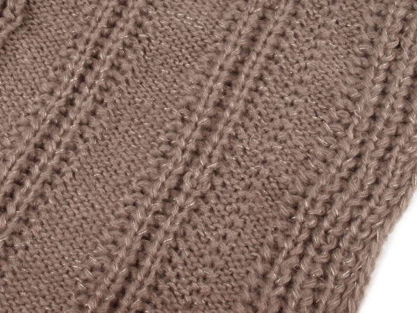 Pletený nákrčník s lurexem