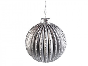 Luxusní vánoční baňka s glitry