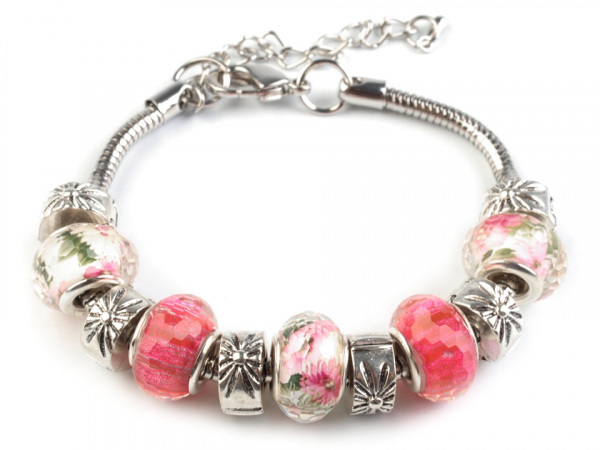 Plastové broušené korálky s velkým průvlekem 9x14 mm