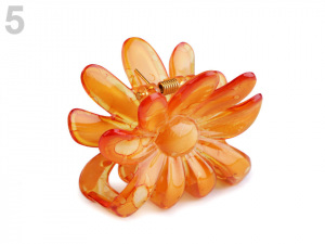 Skřipec do vlasů 5x6,5 cm květ