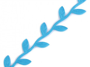 Saténový prýmek šíře 25 mm listy