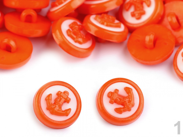 Knoflík dětský velikost 22" kotva