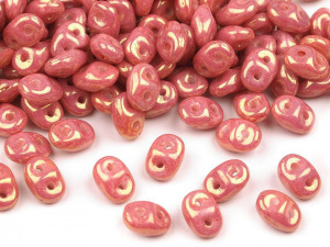 Dvoudírkový rokajl Matubo SuperDuo perleť 2,5x5 mm