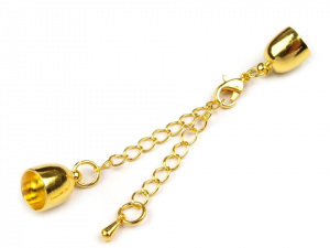 Karabinka s prodlužovacím řetízkem a koncovkami Ø8 mm