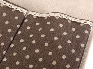 Lněný kapsář dvoupatrový