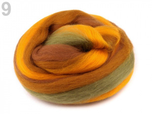 Melírované ovčí rouno 20 g česané