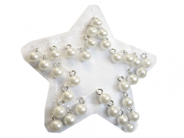 Plastové korálky / perly s očkem 10 mm